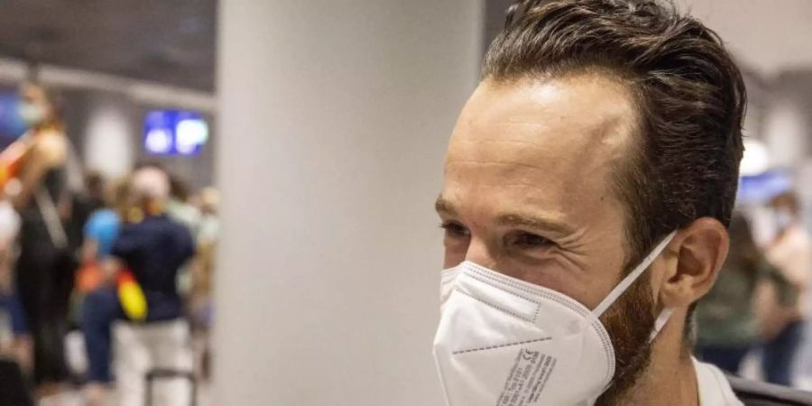 Musste sich bei den Olympischen Spielen in Tokio für rund eine Woche in Quarantäne begeben: Simon Geschke. Foto: Helmut Fricke/dpa