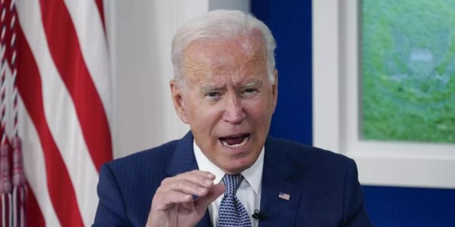 US-Präsident Joe Biden: «Um die Pandemie hier zu besiegen, müssen wir sie überall besiegen.». Foto: Evan Vucci/AP/dpa