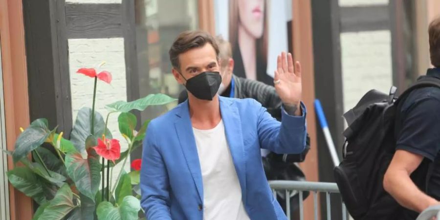 Florian Silbereisen macht sich in Wernigerode auf die Suche nach einem möglichen Superstar. Foto: Matthias Bein/dpa-Zentralbild/dpa