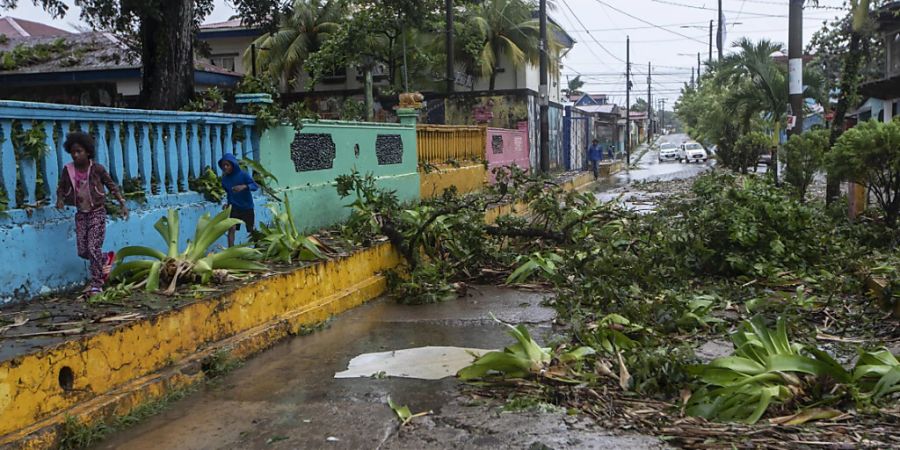 Folgen von Sturm «Julia» in Nicaragua. Foto: Inti Ocon/AP/dpa