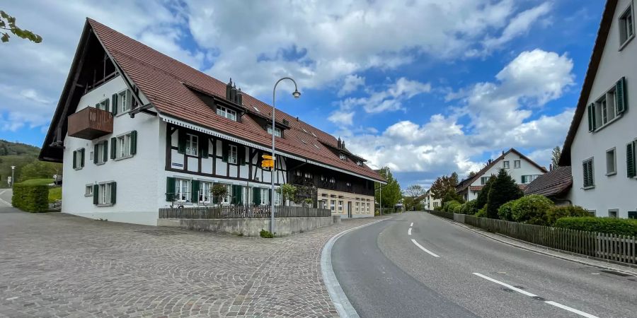 Das Dorfzentrum Boppelsen in der Region Regensdorf.