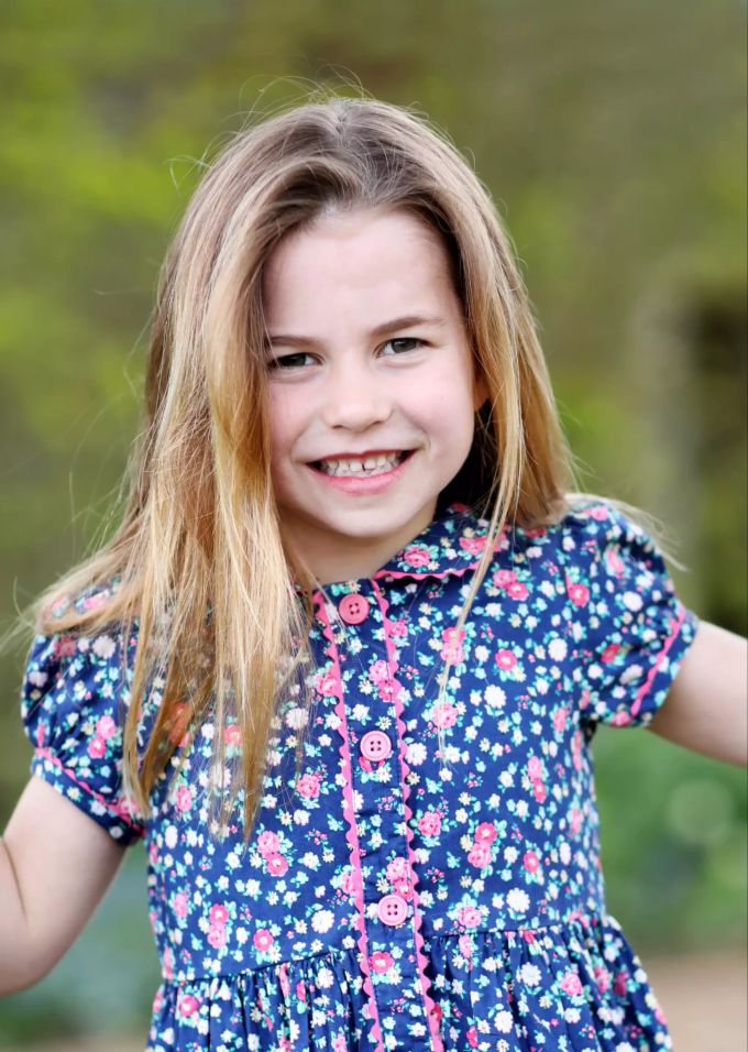 Prinzessin Charlotte an ihrem sechsten Geburtstag. Prinzessin Charlotte