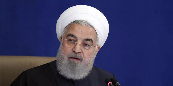 Irans Präsident Hassan Ruhani. US Iran Sanctions