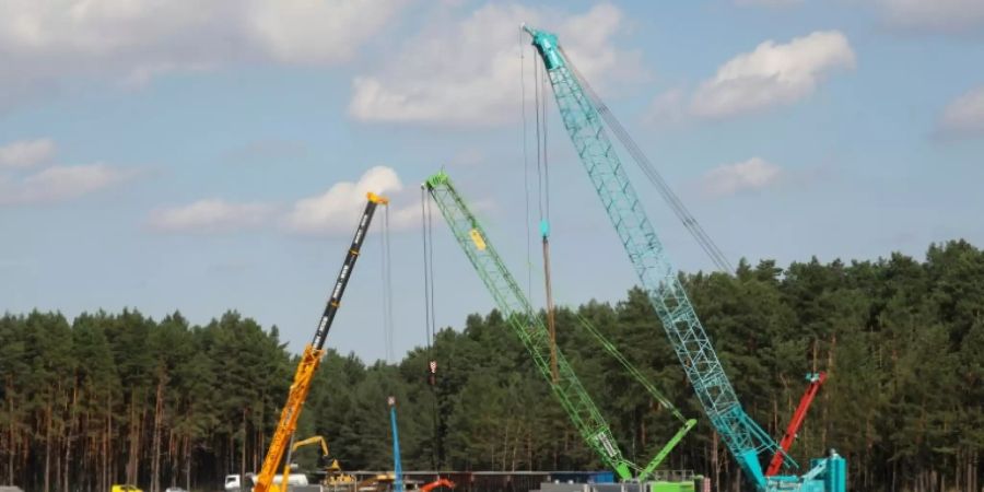 Baustelle der Tesla-Fabrik