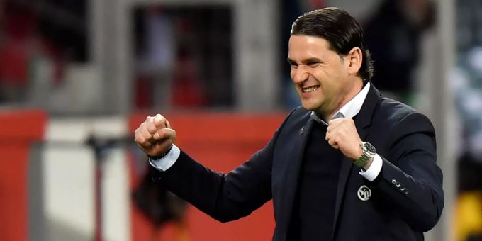 Ob Gerry Seoane auch bei Leverkusen Grund zum Jubeln haben wird? Gerardo Seoane