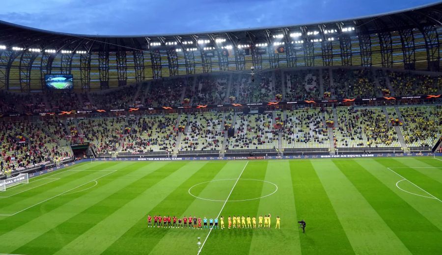 9'500 Fans sehen den Europa-League-Final in Danzig (POL) live im Stadion.