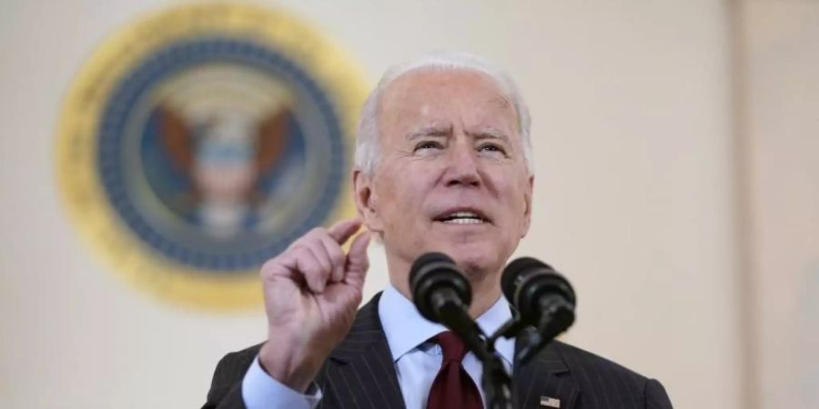 US-Präsident Joe Biden gedenkt mit einer Ansprache der rund 500.00 Corona-Toten im Land. Foto: Evan Vucci/AP/dpa