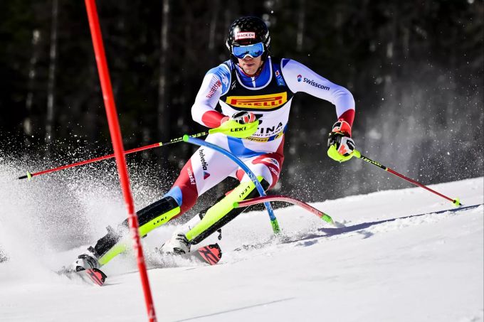 Ramon Zenhäusern kommt beim WM-Slalom nicht auf Touren. Ramon Zenhäusern