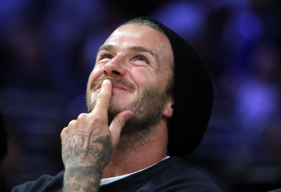 David Beckham bei einem NBA-Spiel im Jahr 2012.