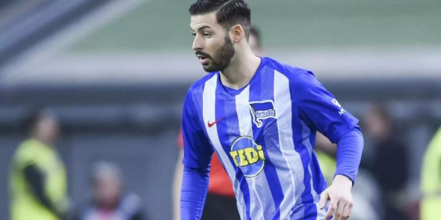 Zurück im Hertha-Training: Linksverteidiger Marvin Plattenhardt. Foto: Christophe Gateau