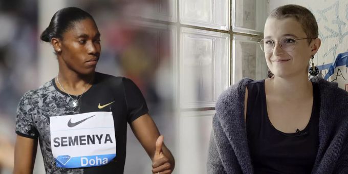 Spitzensportlerin Caster Semenya und Aktivistin Audrey Aegerter. semenya