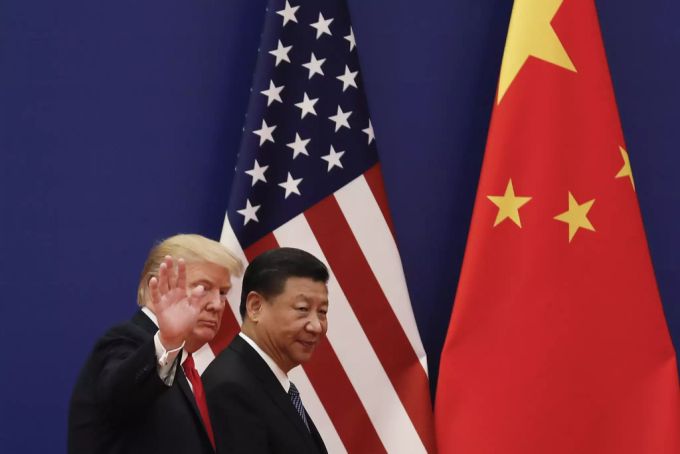 Donald Trump und Xi Jinping bei einem Treffen im November 2017. Donald Trump