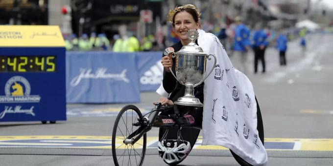Manuela Schär triumphiert in Boston. Manuela Schär