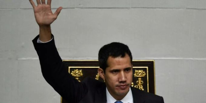 Juan Guaidó am 11. März in Caracas Juan Guaidó am 11. März in Caracas