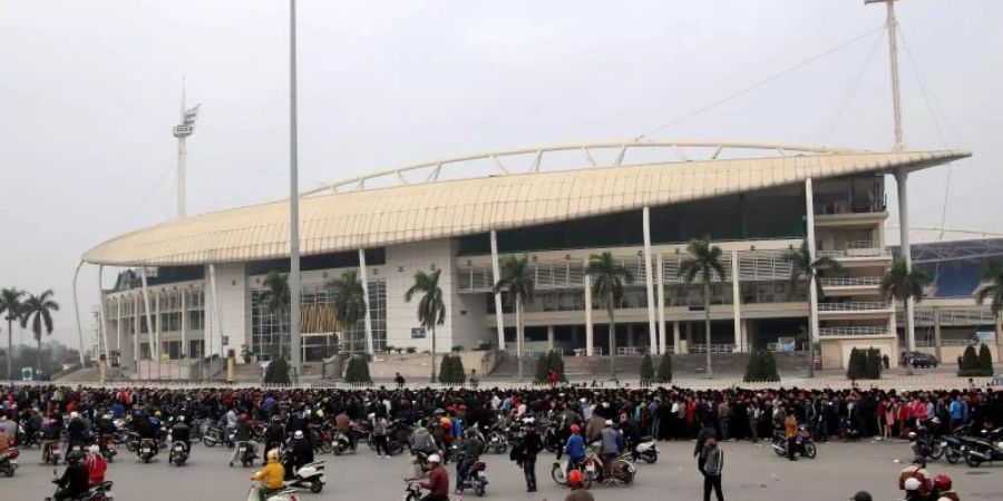 Der neue Stadtkurs der Formel 1 in Vietnam wird rund um das My-Dinh-Nationalstadion in Hanois Stadtteil Tu Liem gebaut werden. Foto (2016): Luong Thai Linh/EPA Foto: Luong Thai Linh