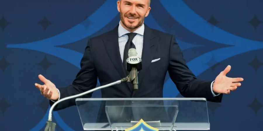 Beckham bei einem Auftritt in Kalifornien