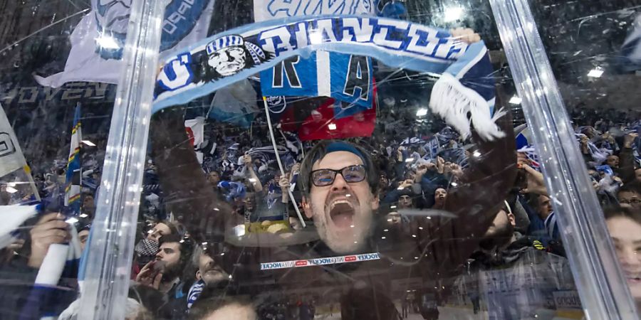 Ambri-Fans jubeln in der Valascia. 2021 soll der Umzug in das neue Stadion erfolgen