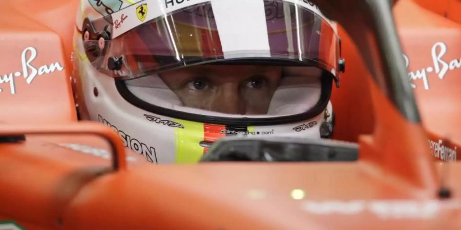 Will seine vierte Pole in Sakhir: Sebastian Vettel. Foto: Luca Bruno/AP/dpa