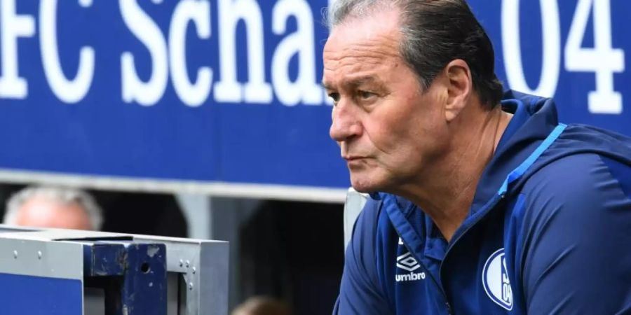 Huub Stevens muss mit dem FC Schalke 04 beim 1. FC Nürnberg antreten. Foto: Ina Fassbender