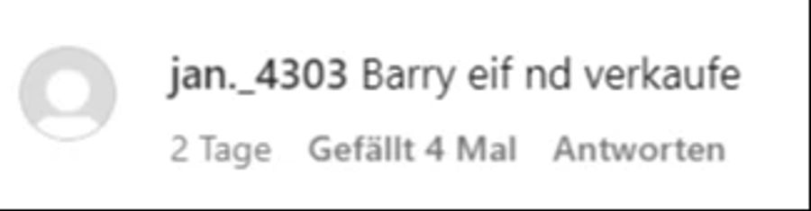 Aktuell kursieren Wechselgerüchte um den Angreifer. Für die Anhänge ist klar: Barry soll bleiben!