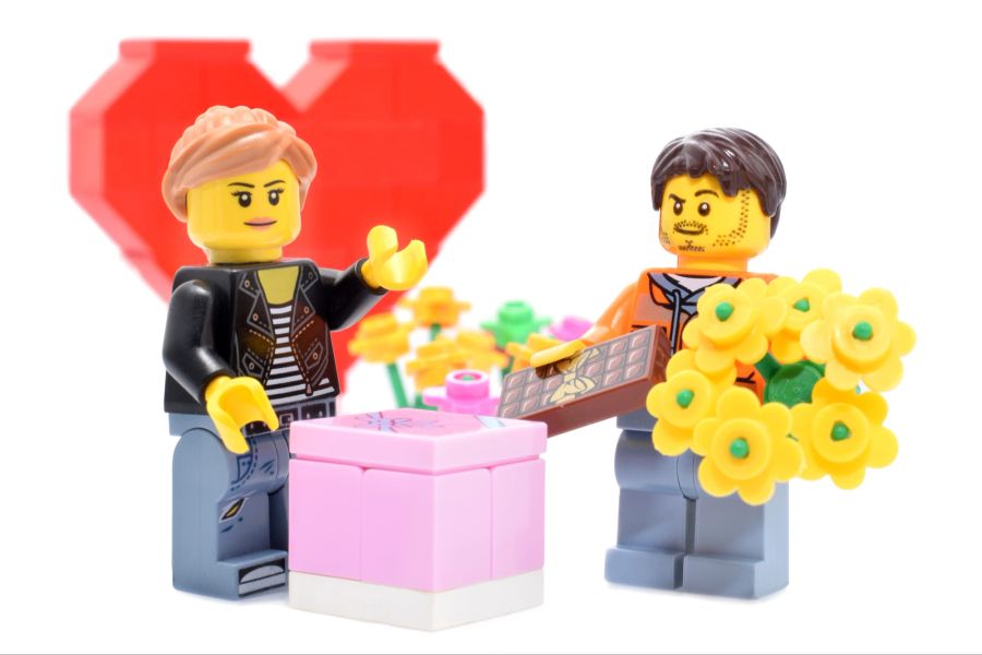 Lego Herz Blumen Figuren