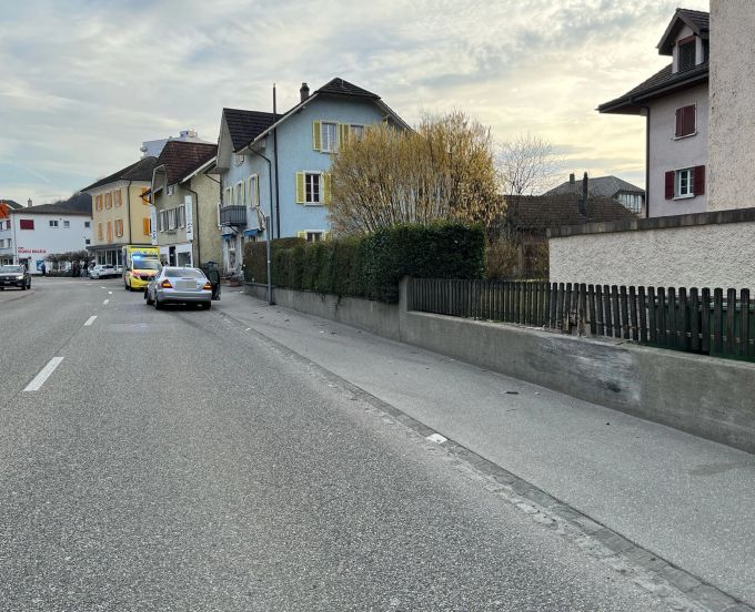 Unfallstelle in Derendingen. Unfallstelle
