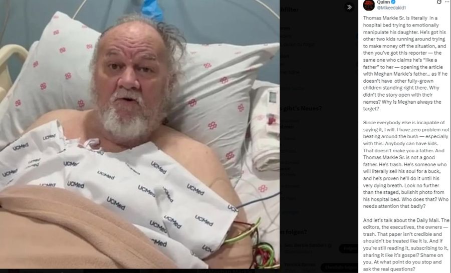 Der 81-Jährige musste wegen eines medizinischen Notfalls ins Spital. Ihm wurde das linke Bein unterhalb des Knies amputiert.