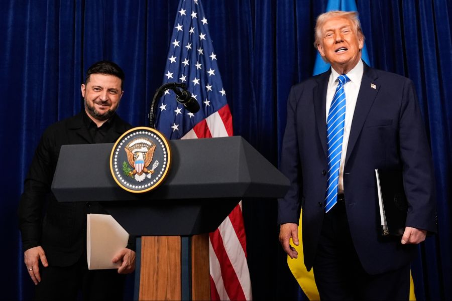 Haben sich gut verstanden, aber kaum Lösungen gefunden: Donald Trump (r.) und Wolodymyr Selenskyj.