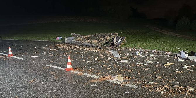 Bushaltestelle Unfall Brittnau