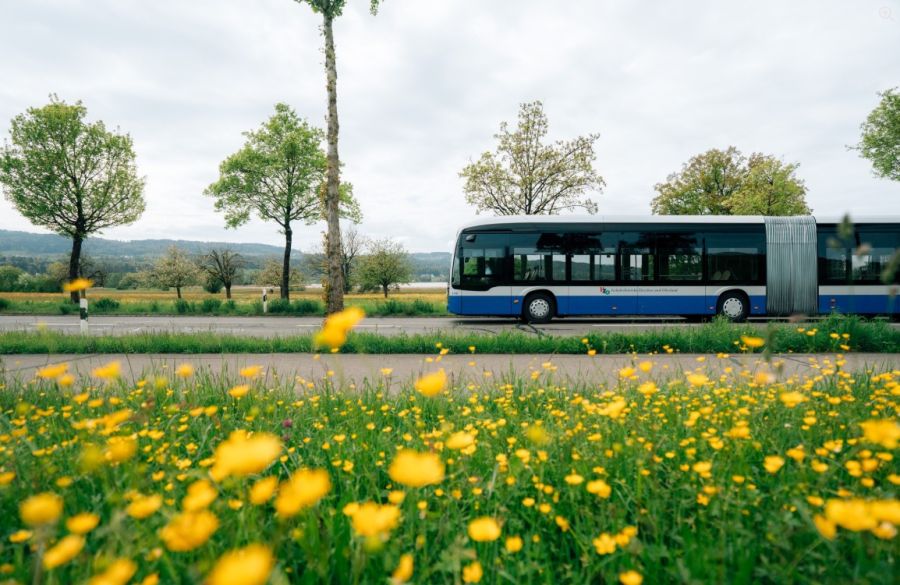 Der Mann wurde in einem VZO-Bus vermutet, darum informierte die Polizei die Leitstelle.