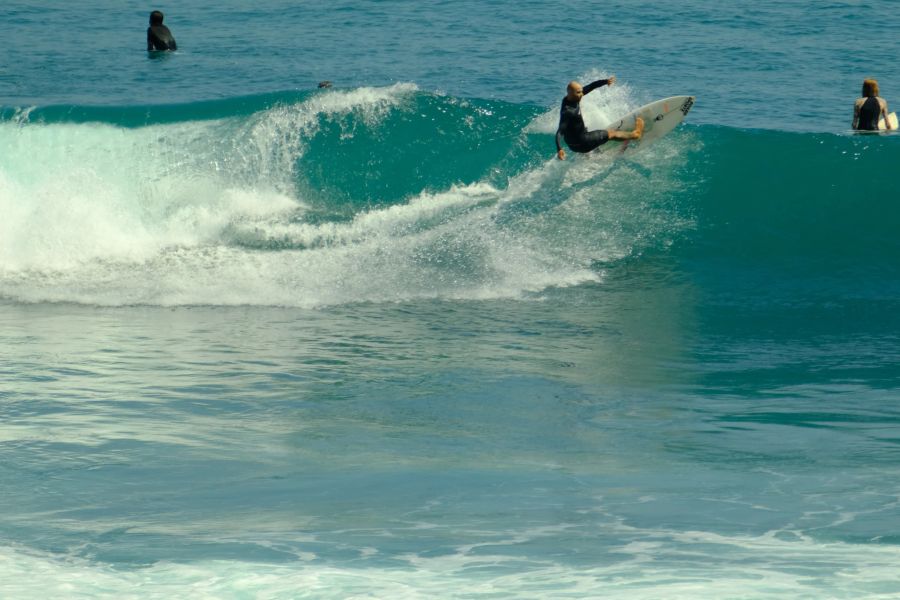 Mann Surfen, Bali.