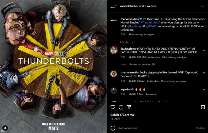 Mit «Thunderbolts*» zeigt Marvel einen etwas anderen Superhelden-Film. «Thunderbolts*»