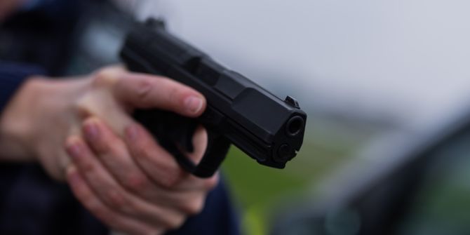 Pistole Polizei Waffe