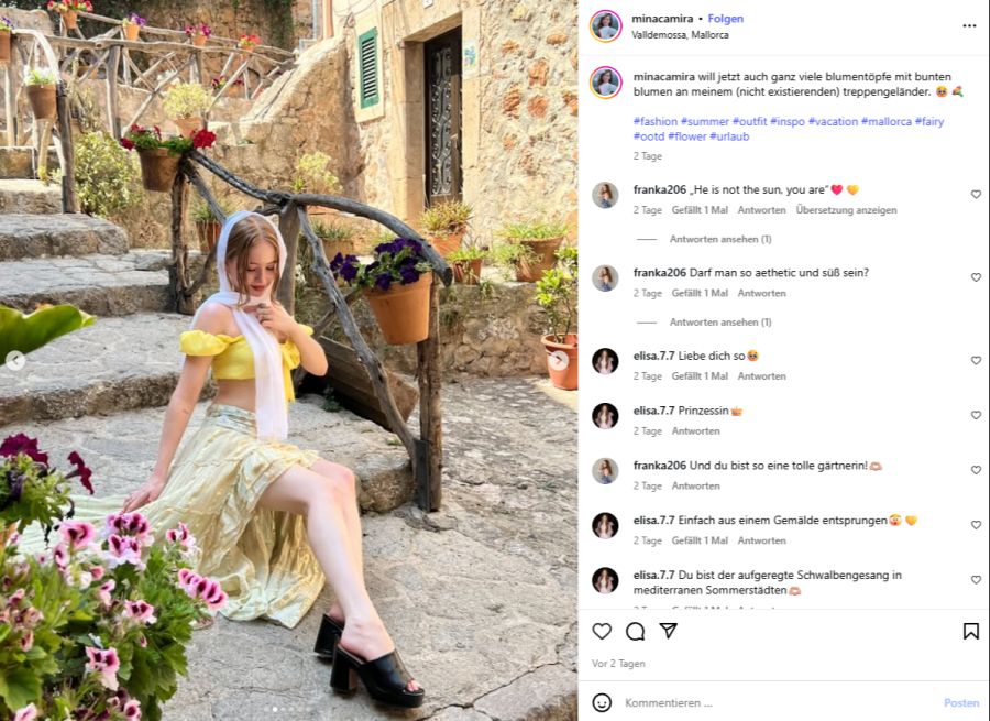 Mina Camira postet auf Instagram ihre Outfits. Doch ihre Fotos werden gestohlen und missbraucht.