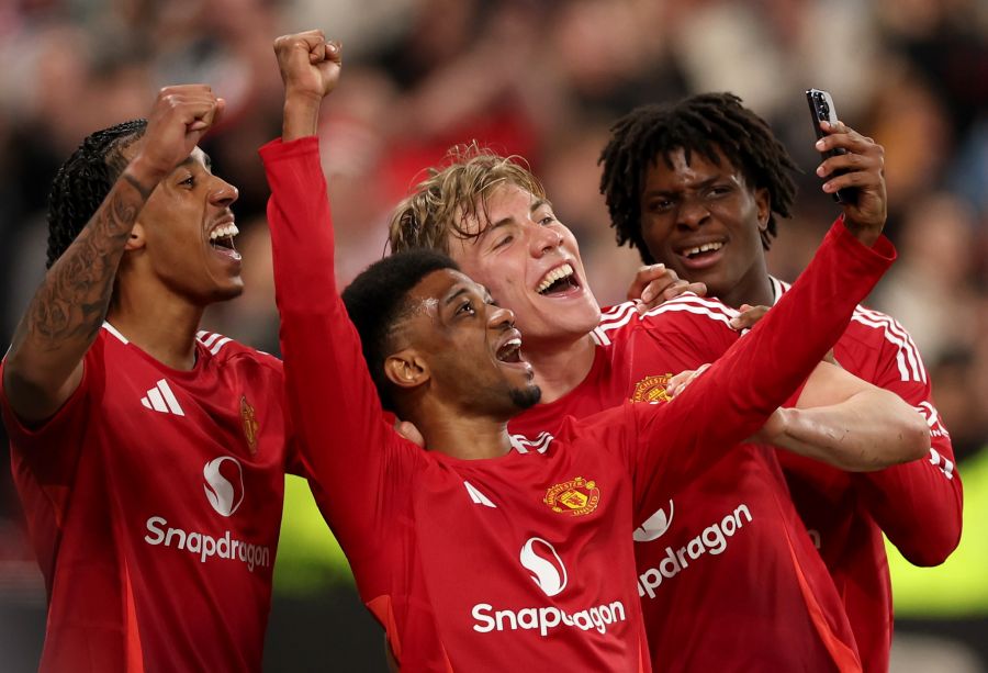 Manchester United Jubel Selfie