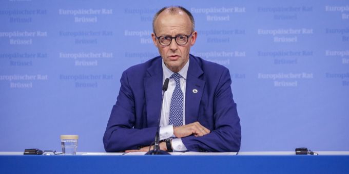 Nahm an seinem ersten EU-Gipfel teil: der neue deutsche Bundeskanzler Friedrich Merz. Friedrich Merz