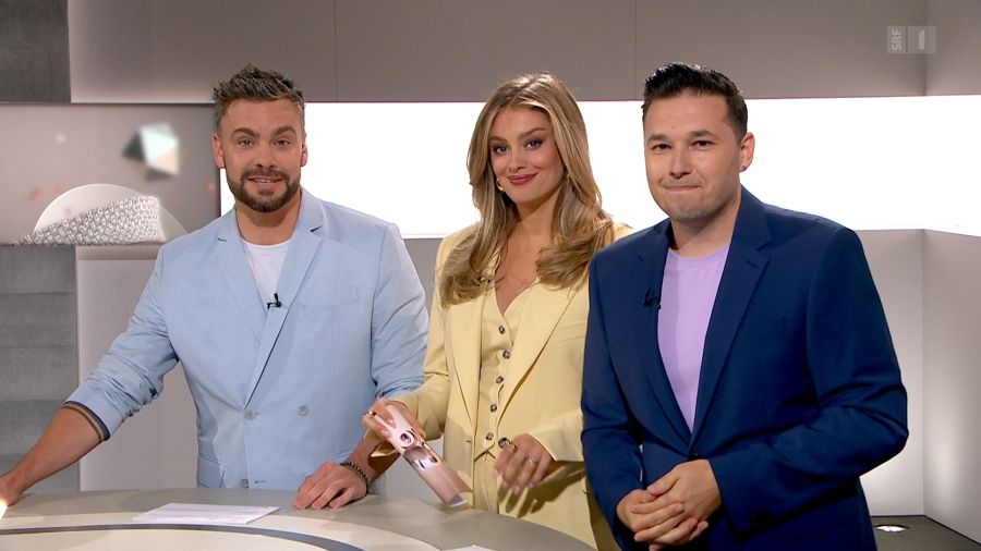 Michel Birri, Jennifer Bosshard und Joel Grolimund moderierten, Tanya König wurde per Video am Schluss zugeschaltet.