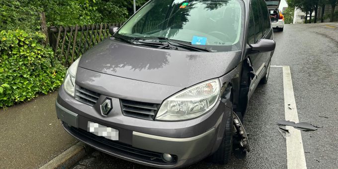 St. Gallen: Fahrunfähig Selbstunfall verursacht. St. Gallen
