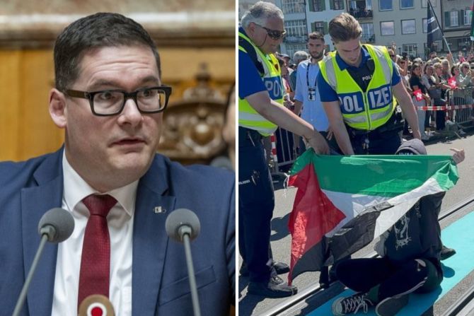 David Zuberbühler sieht die Palästina-Demos am ESC kritisch.