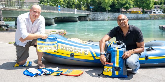 Boat2bag Yannick Käser und Elmo Francis