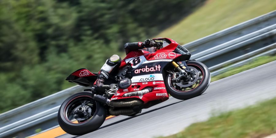 Motorradfahrer Raser Ducati