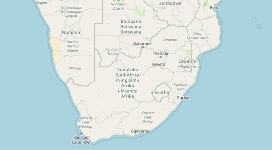 Lesotho Karte US