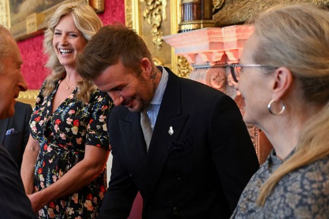 König Charles III. und David Beckham