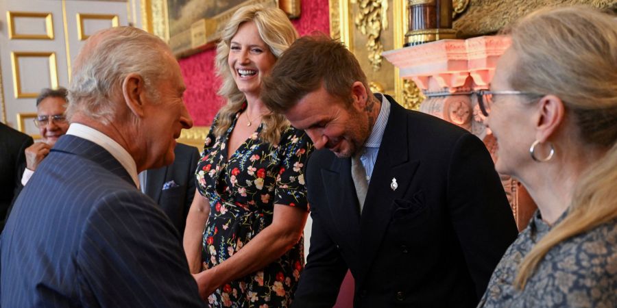 König Charles III. und David Beckham