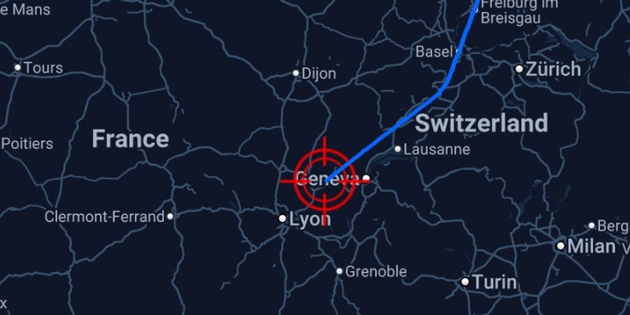 Flugdaten zeigen das Manöver der Lufthansa-Maschine mit 198 Passagieren über der Schweiz.