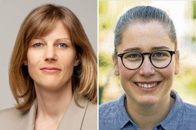 FDP-Gemeinderätin Brenda Mäder und SP-Gemeinderätin Lisa Diggelmann.