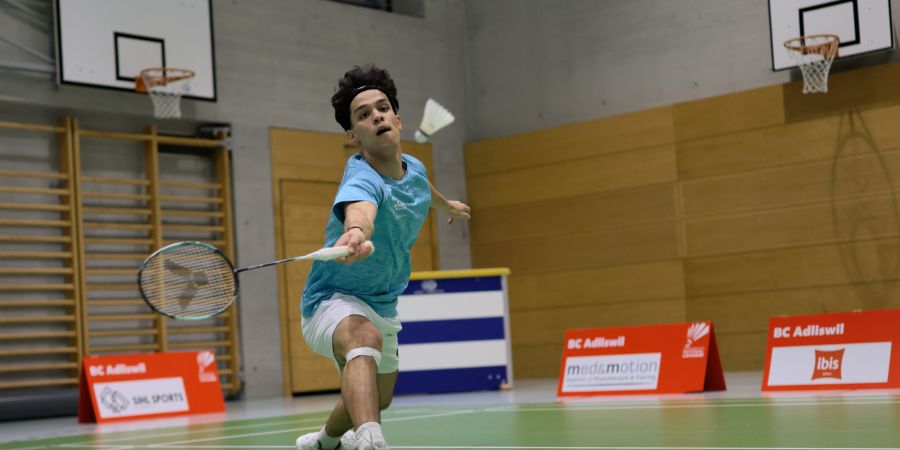 Noah Haase zwang den Schweizer Topspieler Künzi in zwei Sätzen in die Knie.