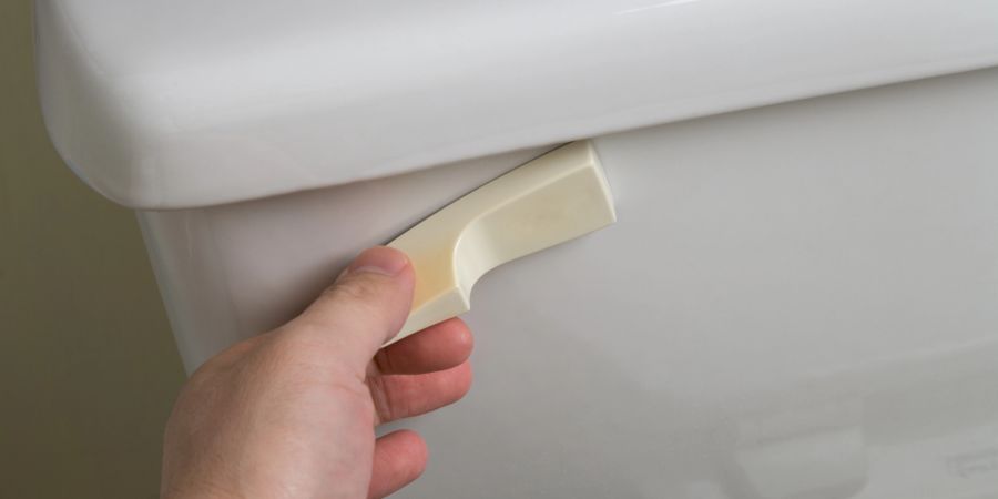 Toilette Spülung Wasser Trockenheit