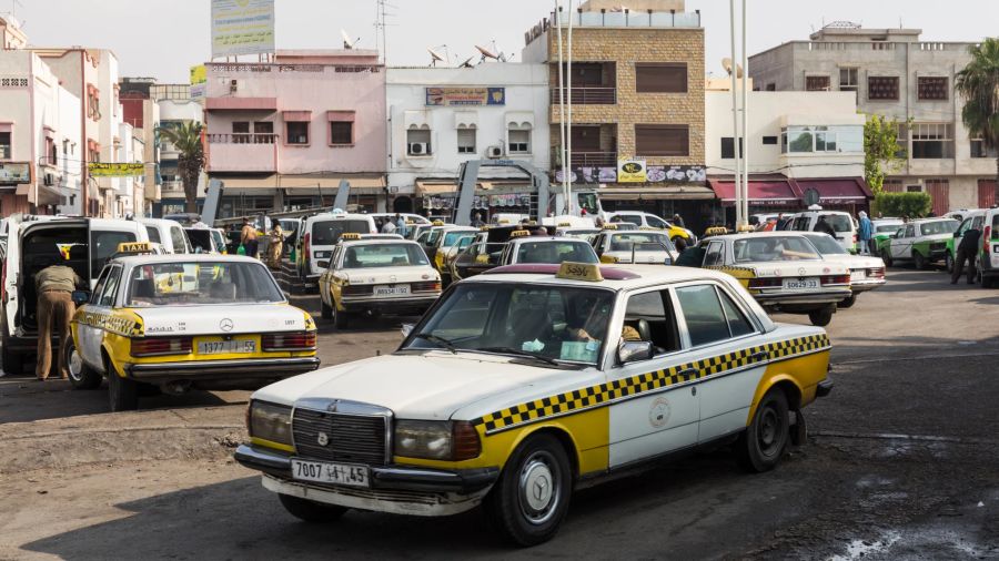 Taxi-Stand in Agadir, Morokko