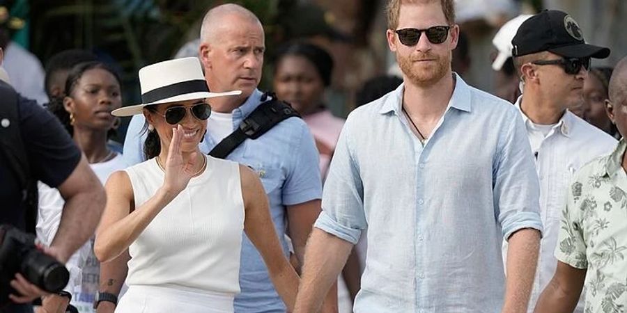 Meghan Markle und Prinz Harry bei ihrer Reise durch Kolumbien.